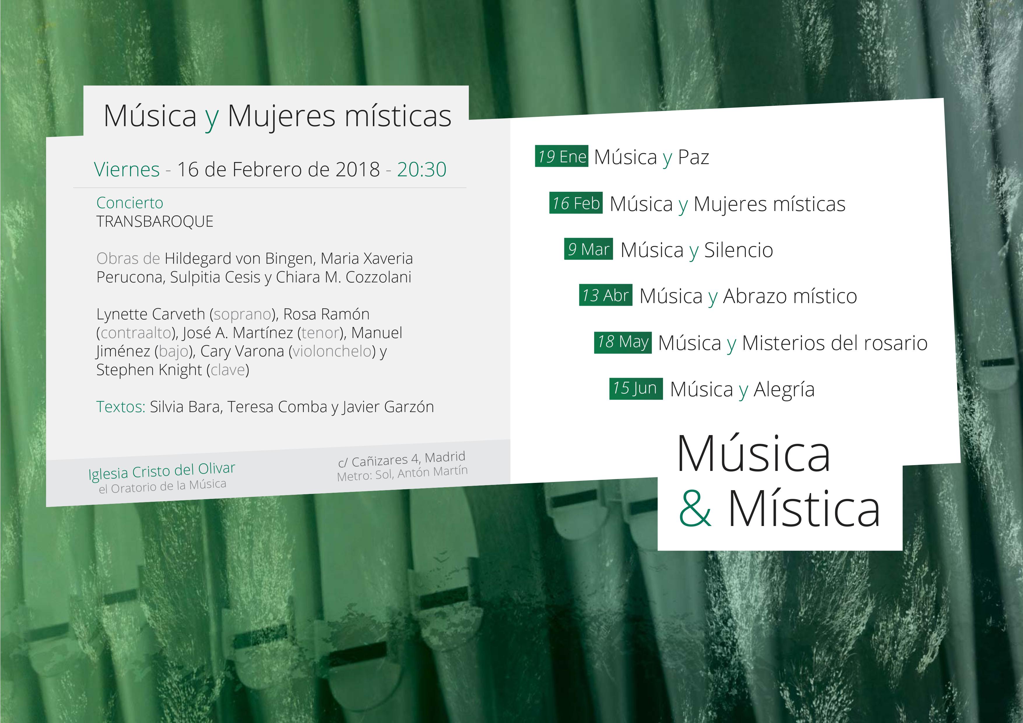 Ciclo "Música y Mística": Música y mujeres místicas