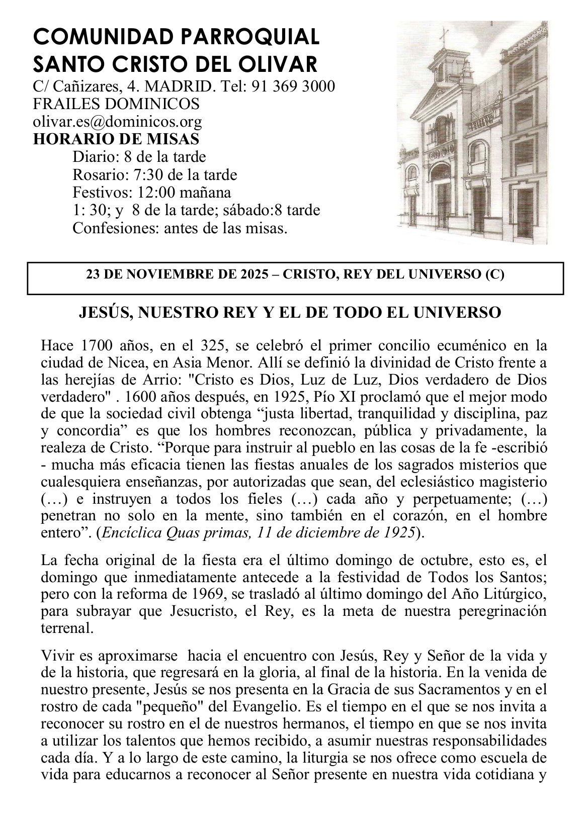 Hoja Parroquial 23 Nov 2025-p1