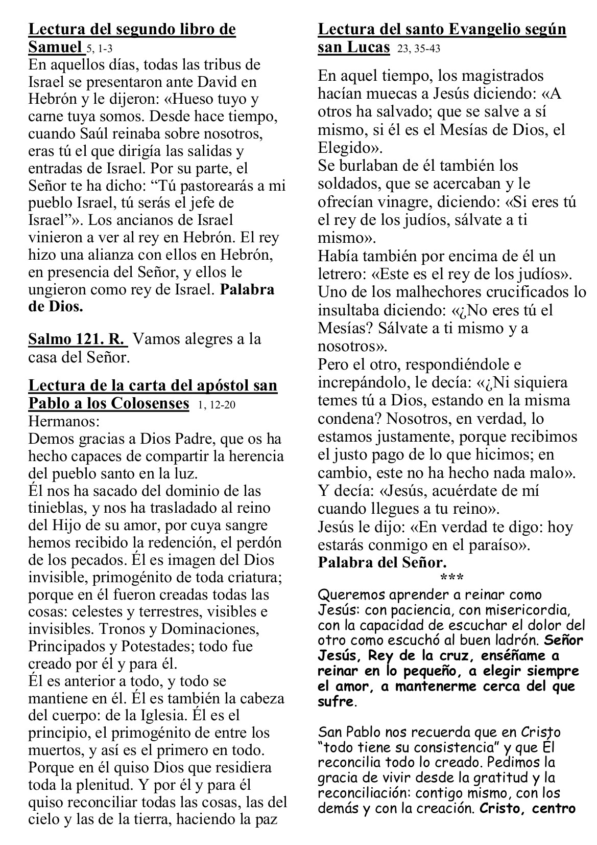 Hoja Parroquial 23 Nov 2025-p2